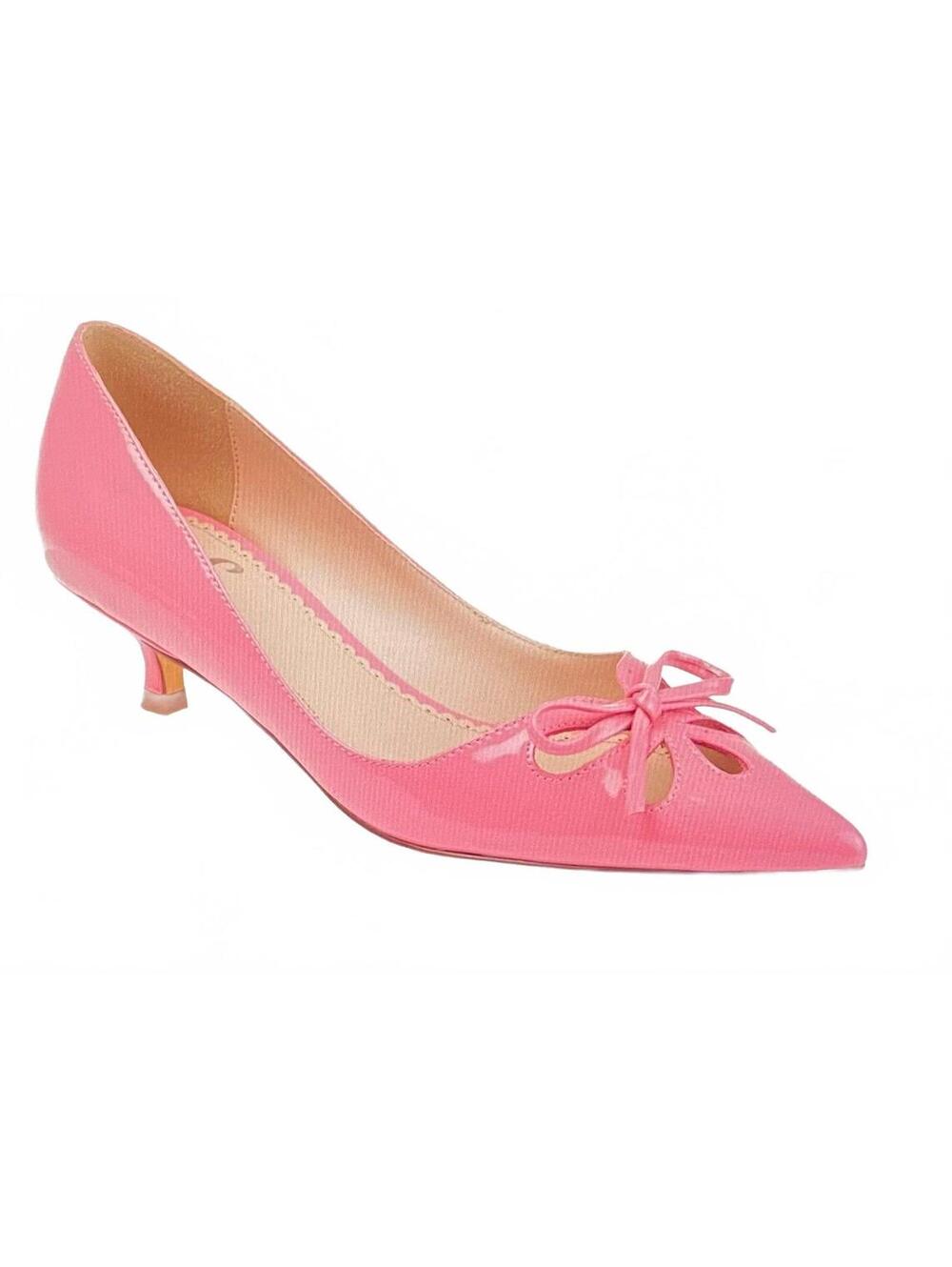 Journee Collection Lutana Pointed Toe Kitten Heel Pumps Pink Size 8